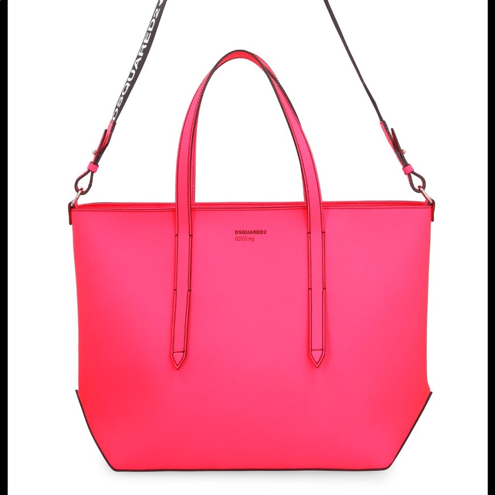 🆕💓 DSQUARED2 💓Large Leather Tote Fuchsia